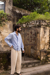 Soft Blue Dobby Resort Shirt