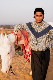 Bagru Panel Handcrafted Track Jacket