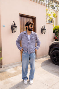 Black and White Check Shirt