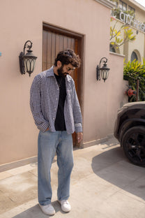 Black and White Check Shirt