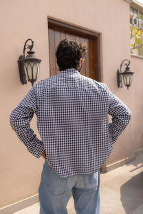 Black and White Check Shirt