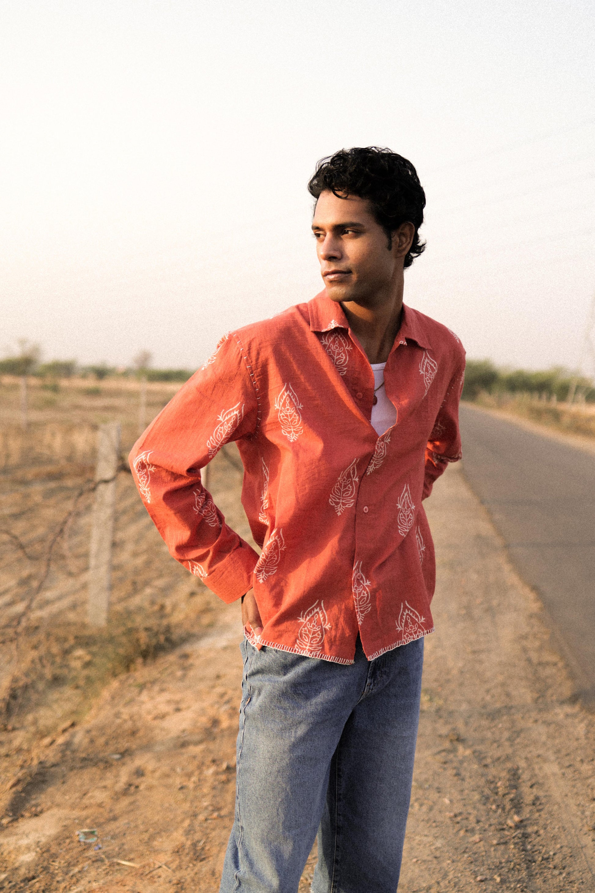Rust Pink Jaipur Shirt