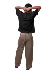 Olive Embroidered Pants