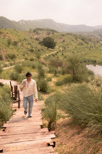 Beige Dobby Resort Shirt