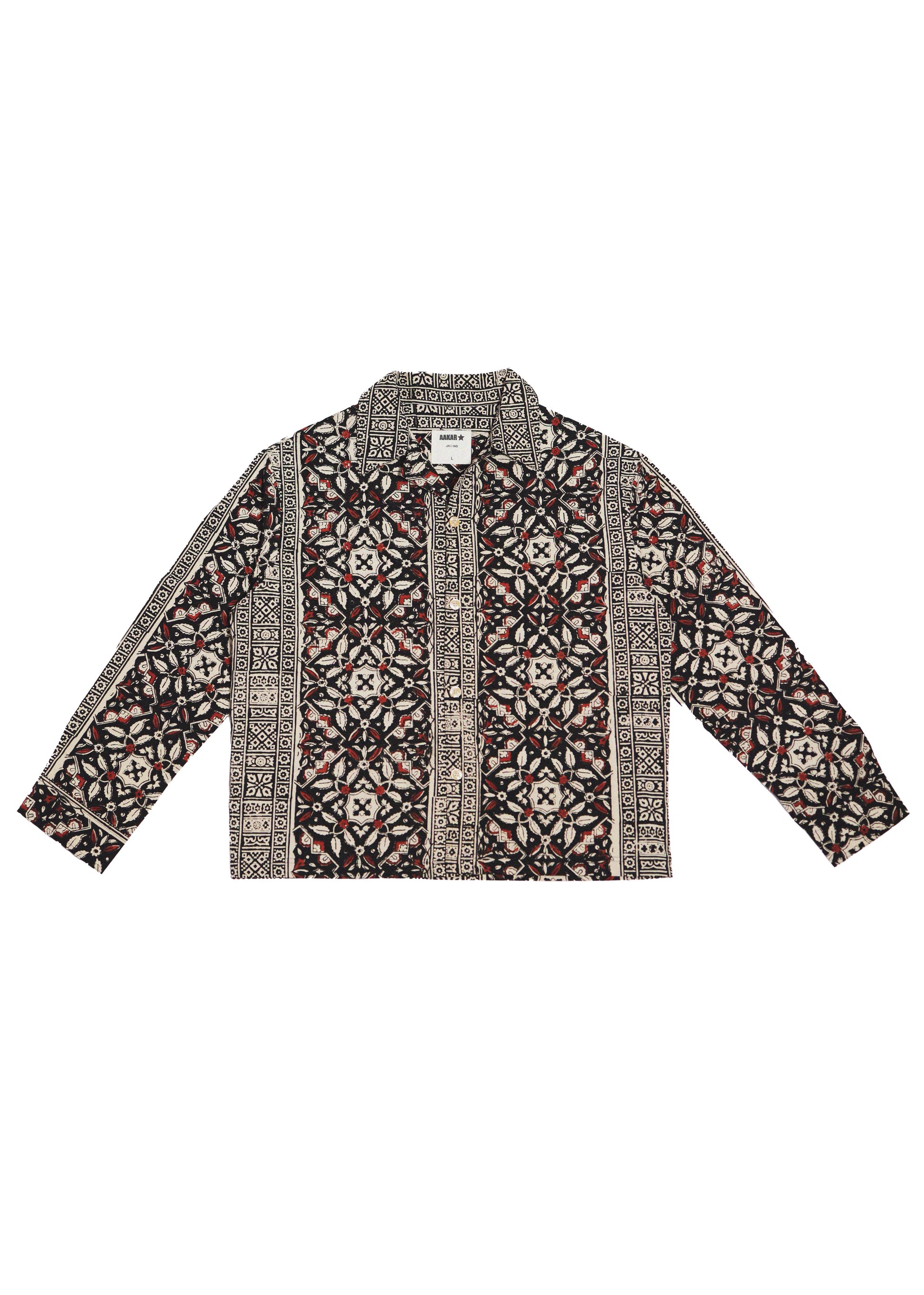 Syahi Begar Block Printed Shacket