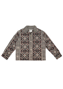 Syahi Begar Block Printed Shacket