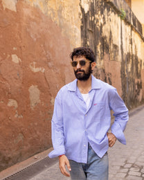 Blue Pinstripe Resort Shirt